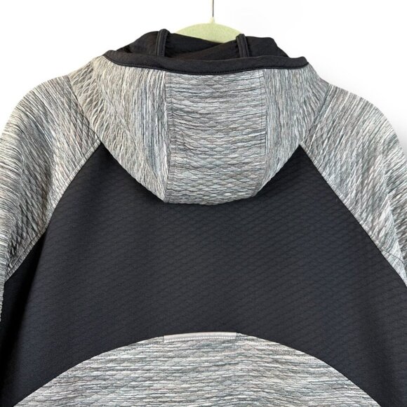 Athleta Jacket Womens Sz L Gray Snowscape Space Dye Full Zip Hoodie Athleticwear - Picture 6 of 11